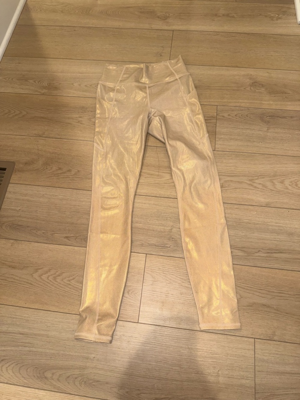 Fabletics Shimmery Champagne Leggings